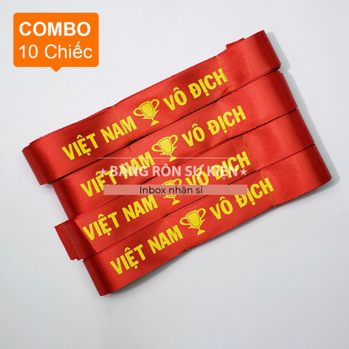 Băng rôn cổ vũ bóng đá 3k cái combo 4 cái
