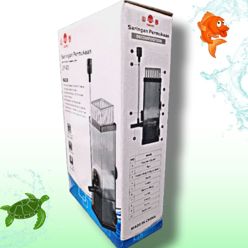 Pompa Aquarium aquascape filter penghilang minyak Skimmer YAMANO JY 03