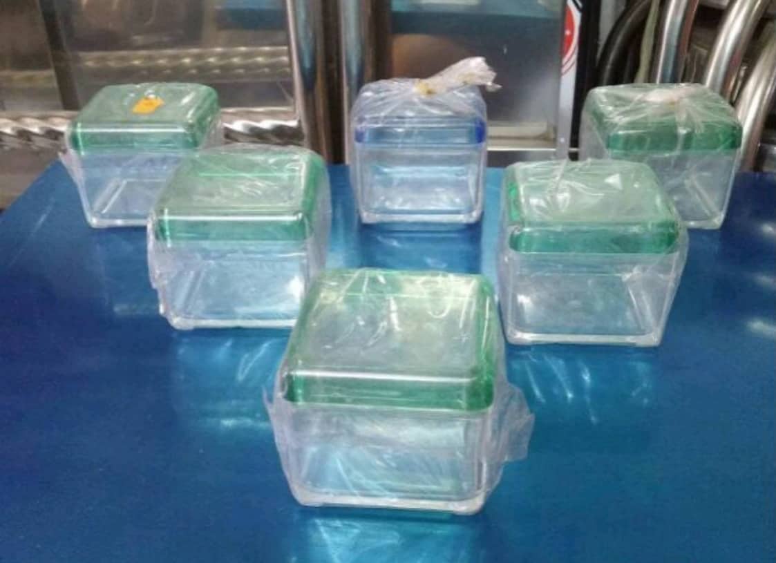 Hủ vuông đựng gia vị mica (nhựa melamine).