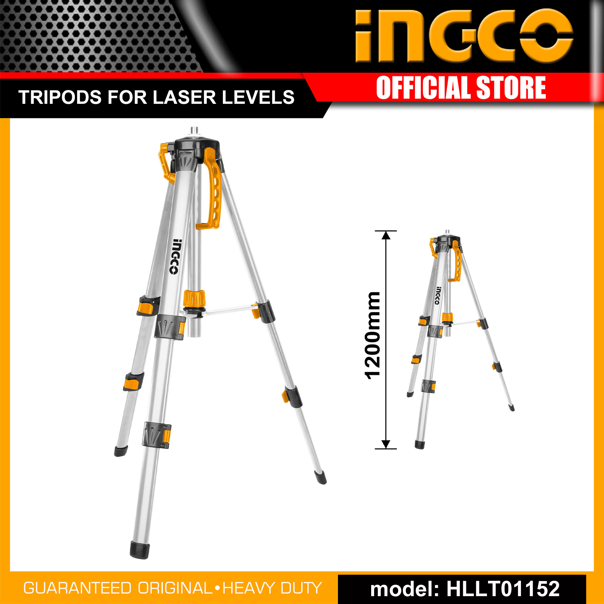 INGCO Tripods for Laser Levels HLLT01152 *Vaispowertools* Lazada PH