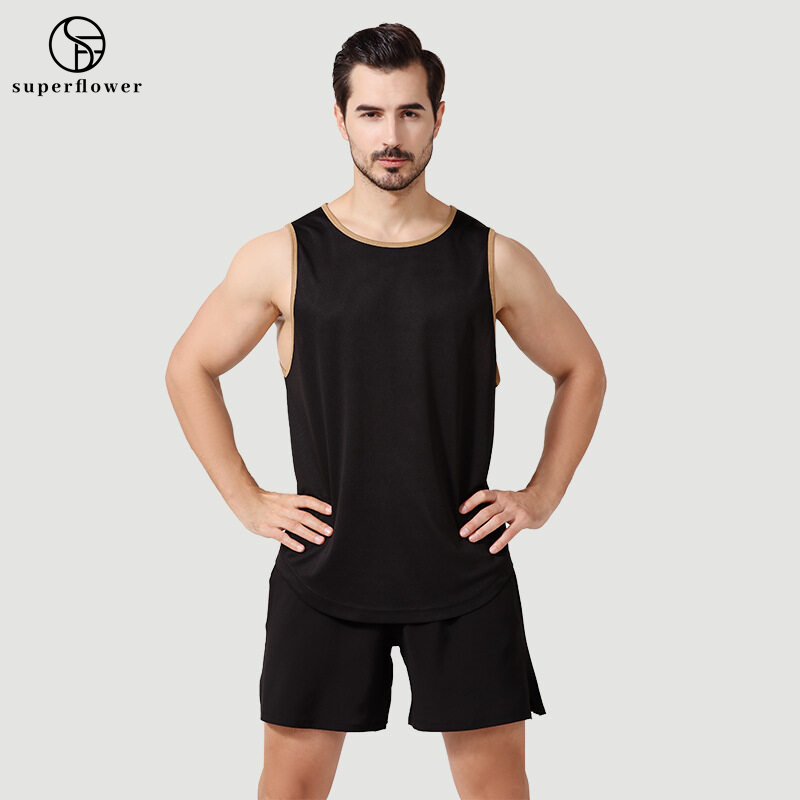 Sportbekleidung Outdoor Marathon Running Fiess Weste Shorts Set für Herren_voghion.com