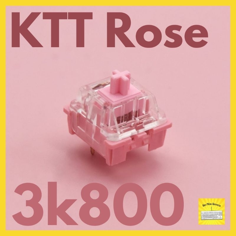 Switch KTT Rose 3 PIN Linear 63.5g công tắc bàn phím Switch KTT Rose 3 pin