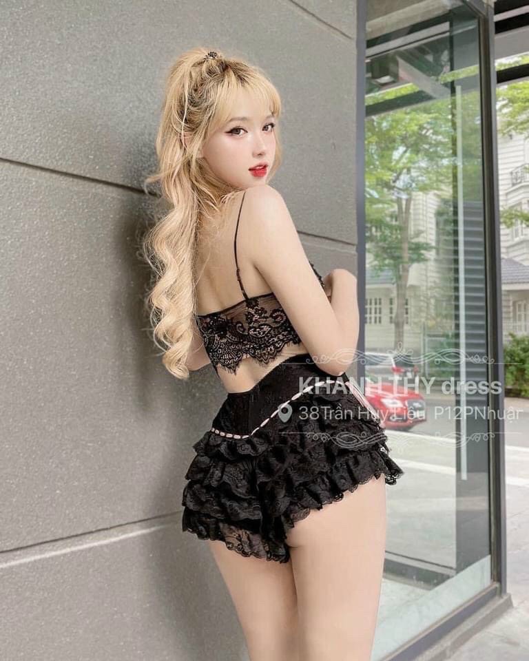 Quần đùi phối ren bèo dễ thương HOT HIT