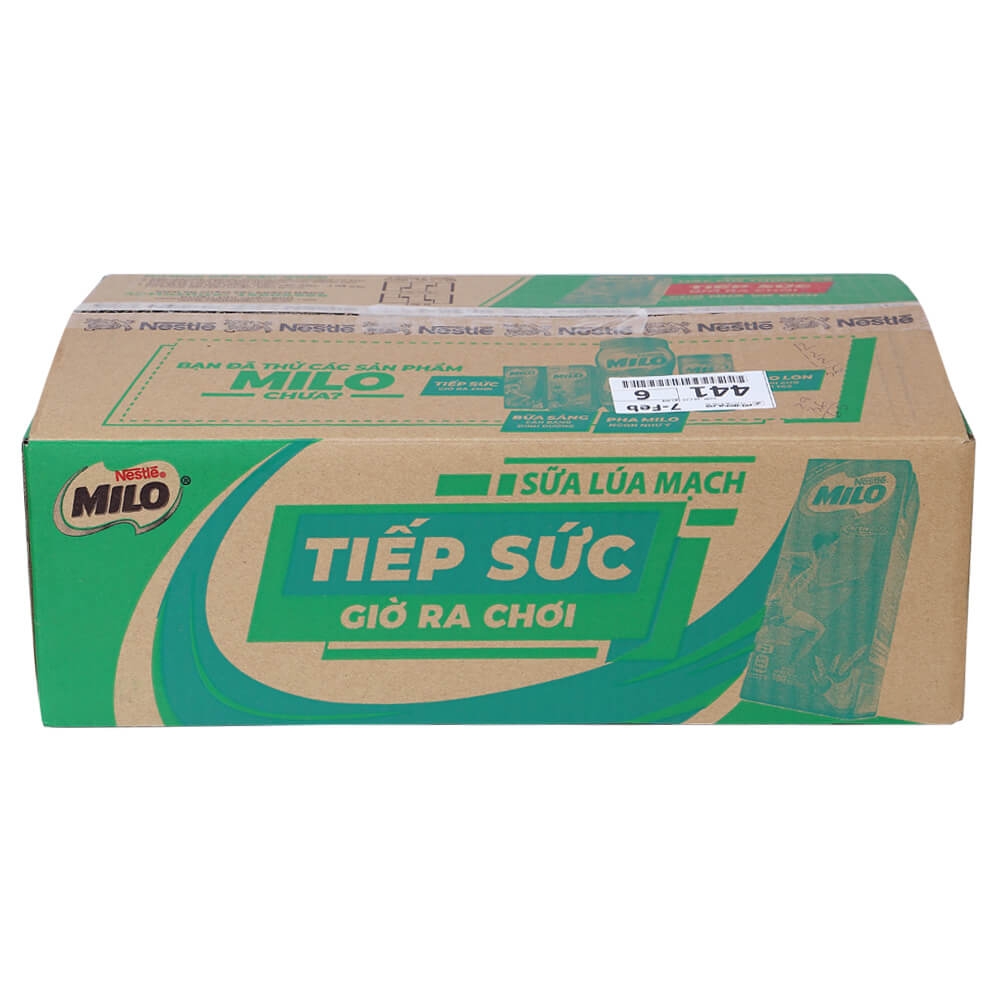 Thức uống lúa mạch uống liền Nestle Milo 180ml - Lốc 4 hộp