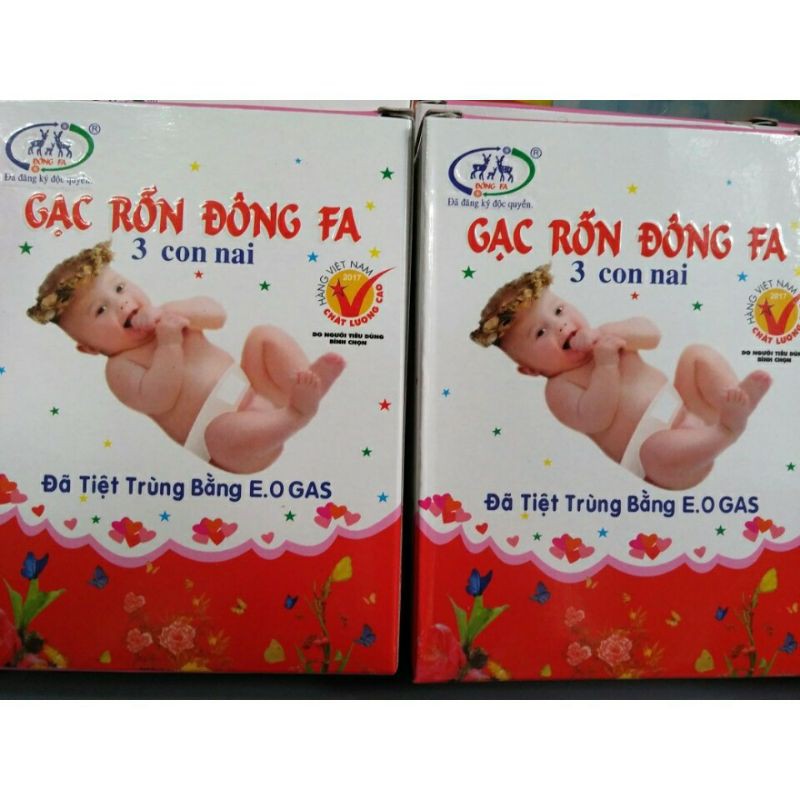 Set 3 gạc rốn Đông Fa