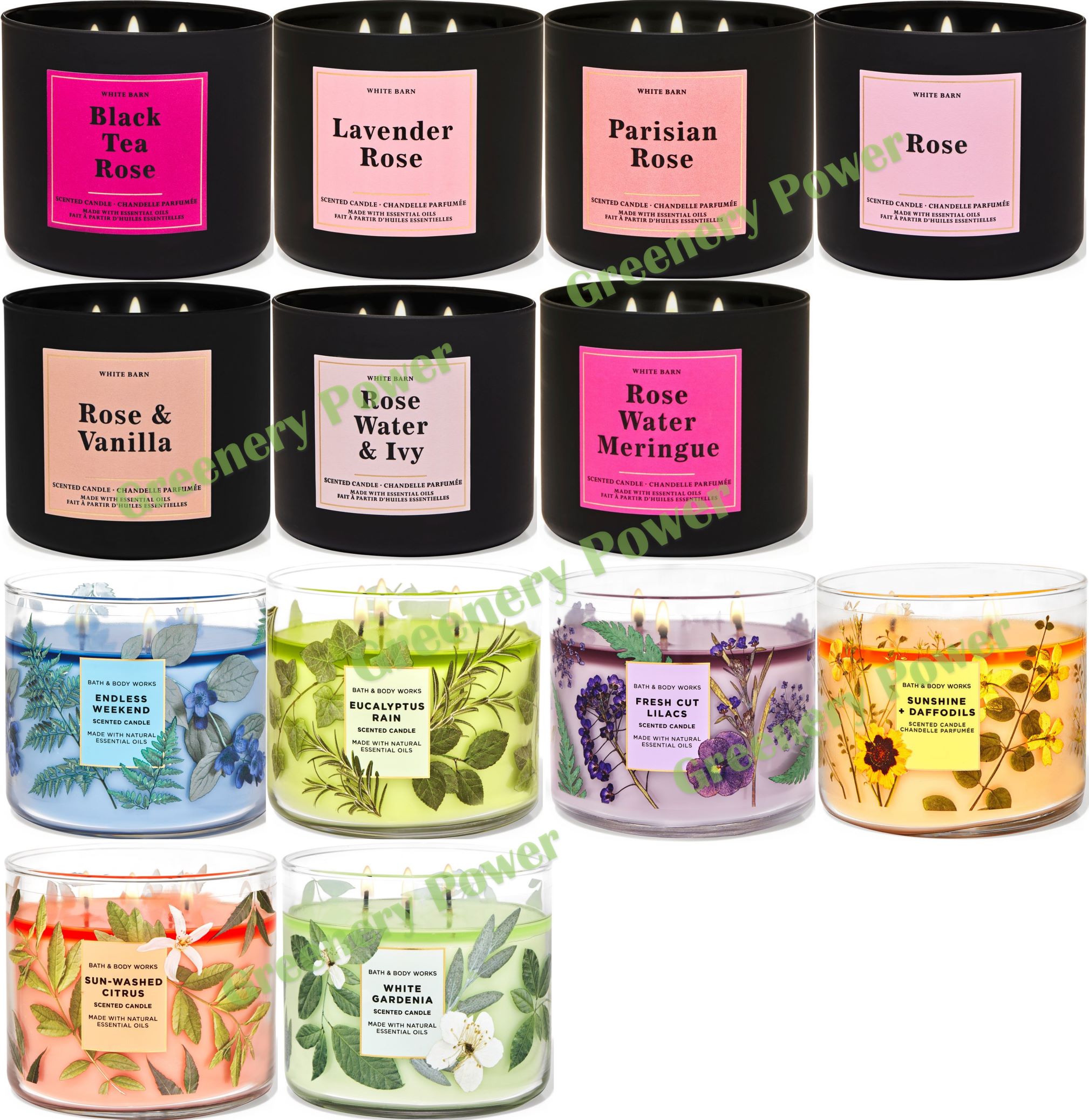 เทียนหอมBath and Body Works แท้????????☘️????3Wick Candle กลิ่น