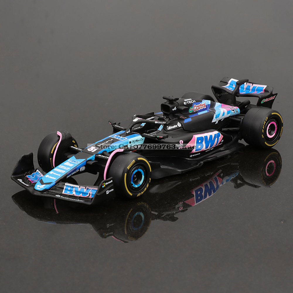 Bburago 1:43 Alpine F1 Team A524 2024 10 Pierre Gasly 31 Esteban Ocon Alloy Car Die Cast Model Toy Collectible competition.