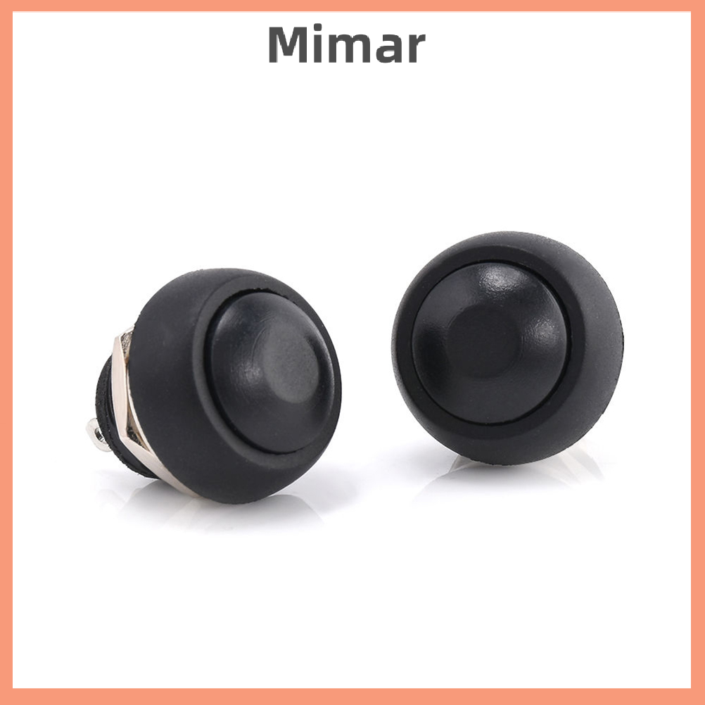 🔥🔥🔥【Fast Shipping】 5Pcs Black 12mm Waterproof Momentary ON OFF Push Button Mini Round Switch Hot Sale