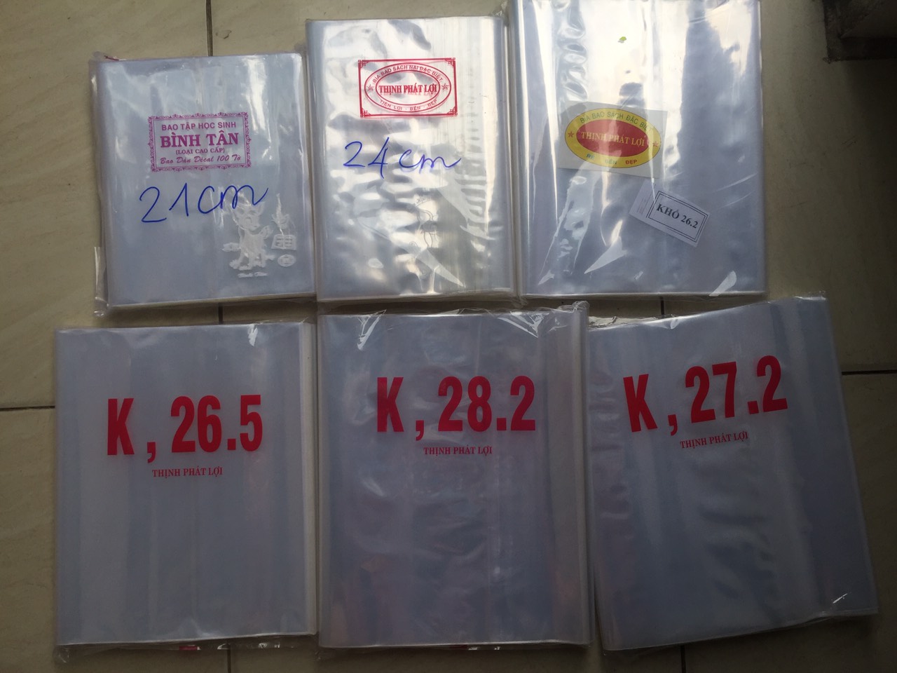 Bìa Bao kiếng sách vở bìa bao sổ các loại có keo dán sẵn bìa kiếng bao tập