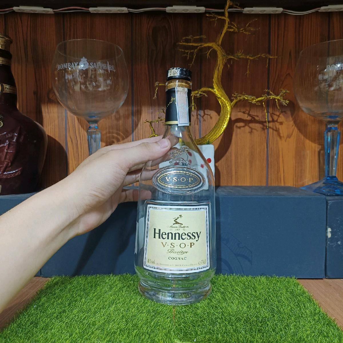 Vỏ chai Hennessy VSOP trưng bày Decor (chai rỗng)