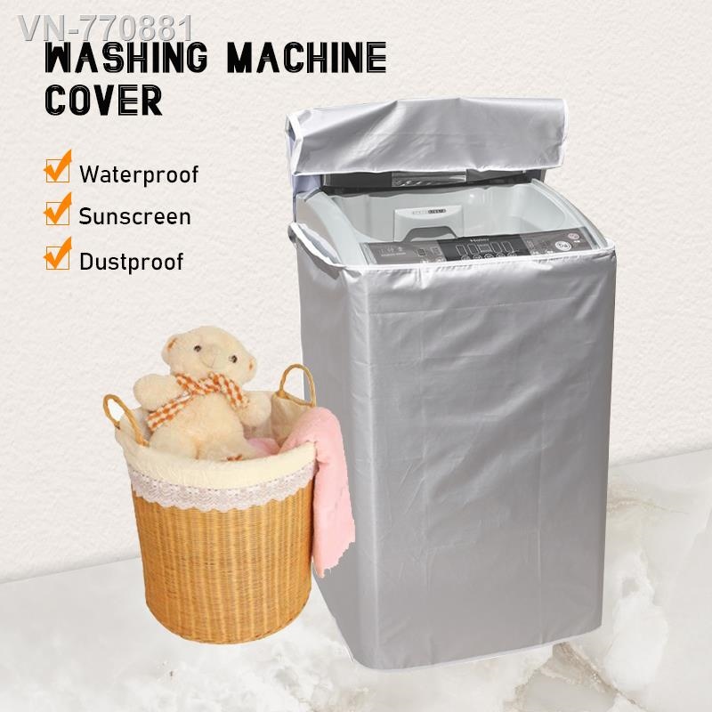 ❣ S/M/L/XL Fully Automatic Tumbler Washing Machine Cover Sunscreen Silver Dustproof Dryer