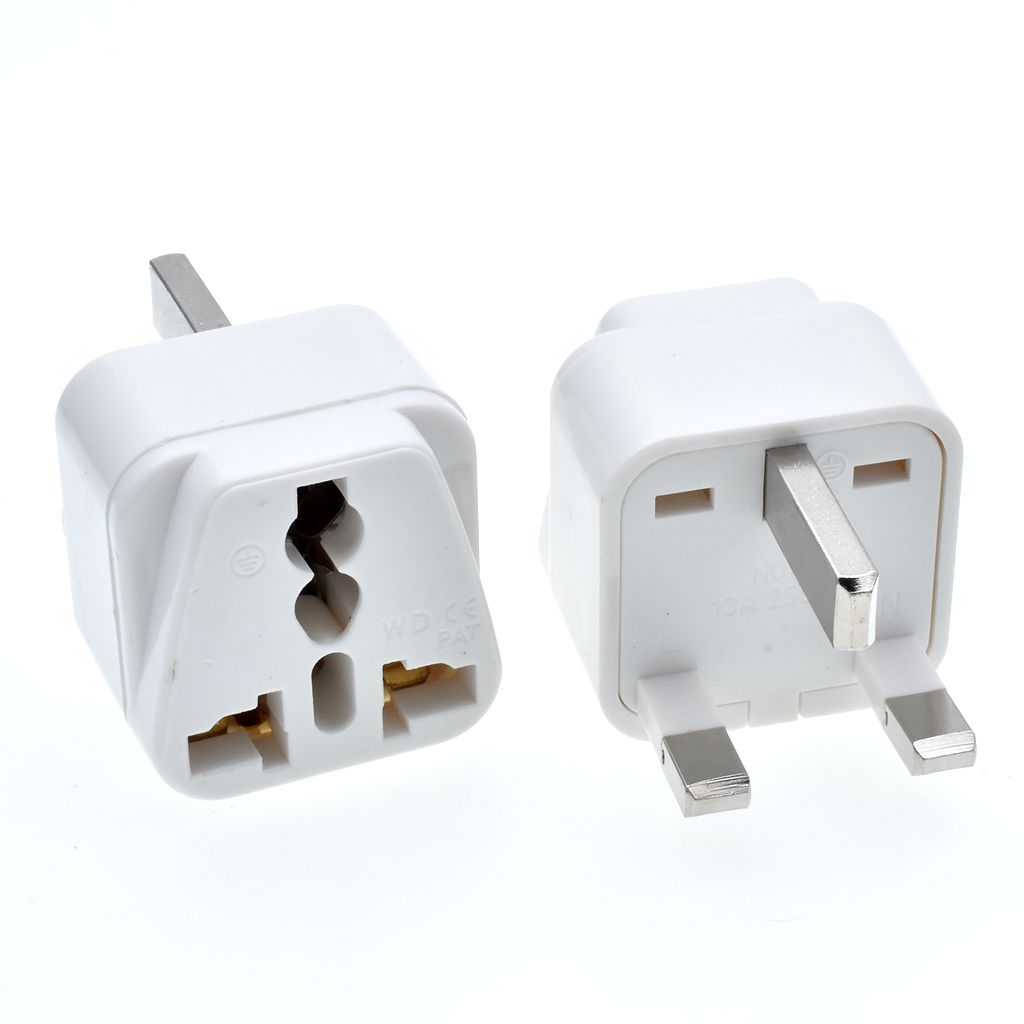 Grounded Type G for GB UK HK AC Power Plug Travel Trip Adaptor Adapter ...
