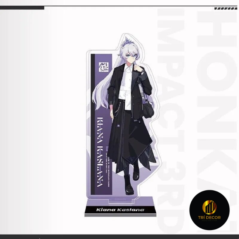 Mô hình Standee MIHOYO Game Honkai Impact 3rd VALKYRIES Elysia Kiana Mei Durandal Phụ kiện trang trí để bàn góc học tập