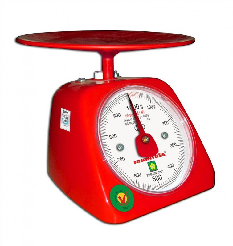 Cân nhựa tròn 1 kg