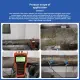 Handheld Ultrasonic Flow Meter Portable Clamp-on Flow Measurement Device Non-invasive Digital Ultrasonic Flowmeter with Display. 