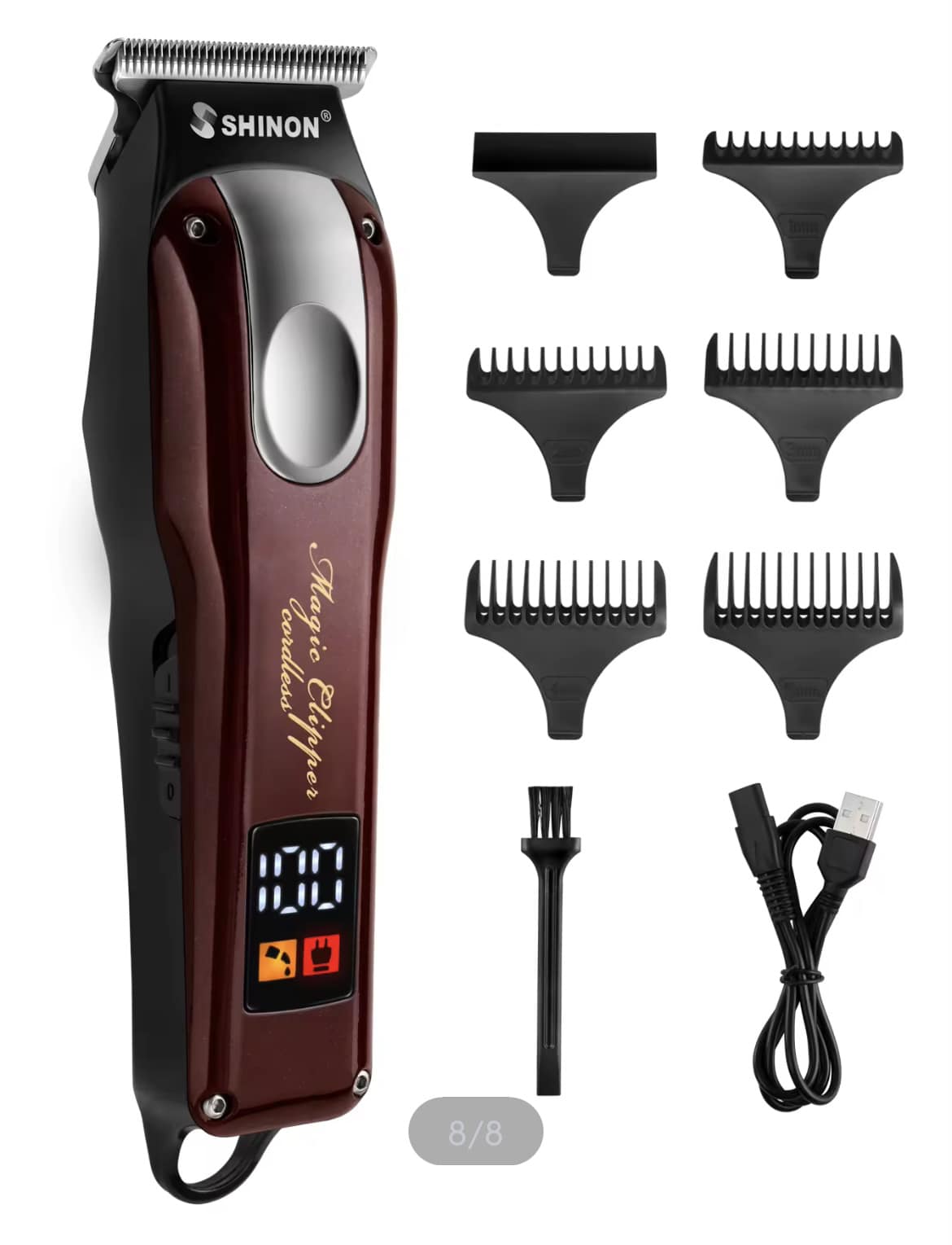 SHINON Beard Trimmer for Men, Electric Razor Hair Trimmer, Cordless ...