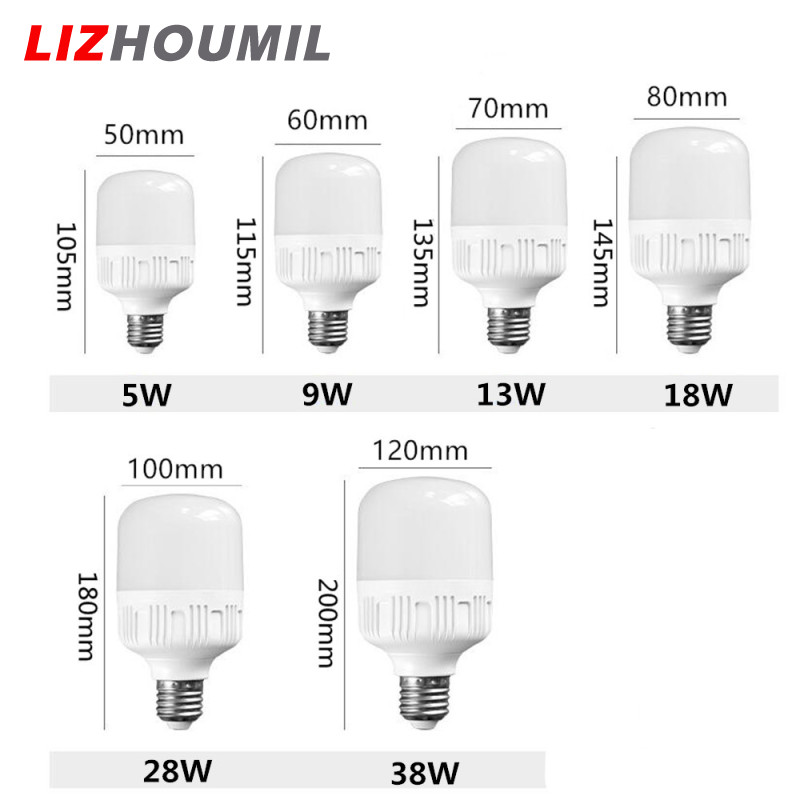 Lizhoumil led energy saving ball bulb e27 170-265v white light