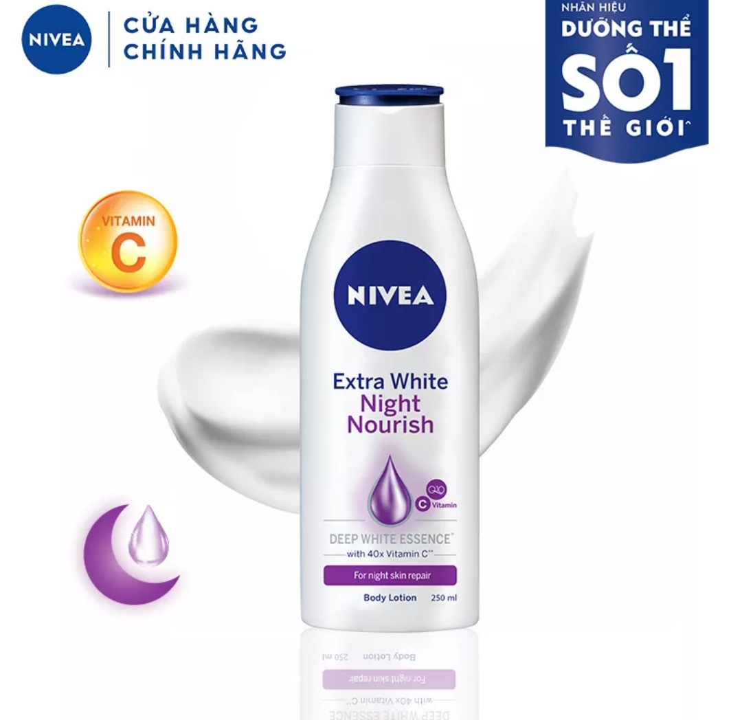 Sữa Dưỡng Thể Trắng Da Nivea Ban Đêm 200ml