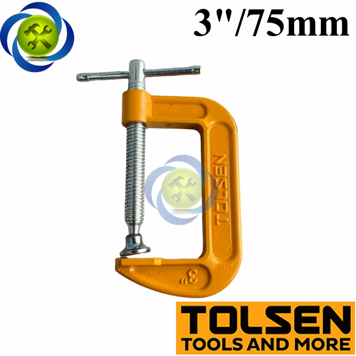 Cảo chữ c tolsen 10112 loại 3 inch 75mm