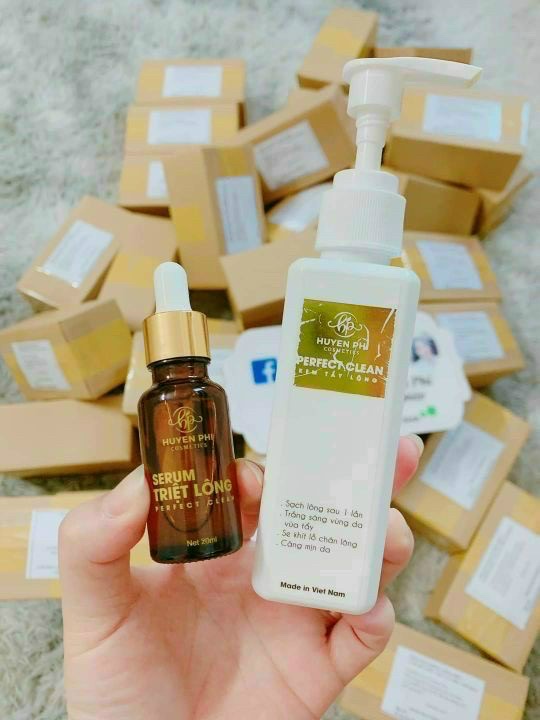 COMBO KEM TẨY LÔNG - SERUM HUYỀN PHI