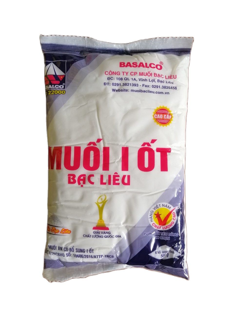 [HCM]Muối I Ốt Bạc Liêu 500g