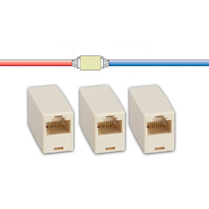 It's 1 piece. Network cable wire connector, for extension or splitter cable wire. 820