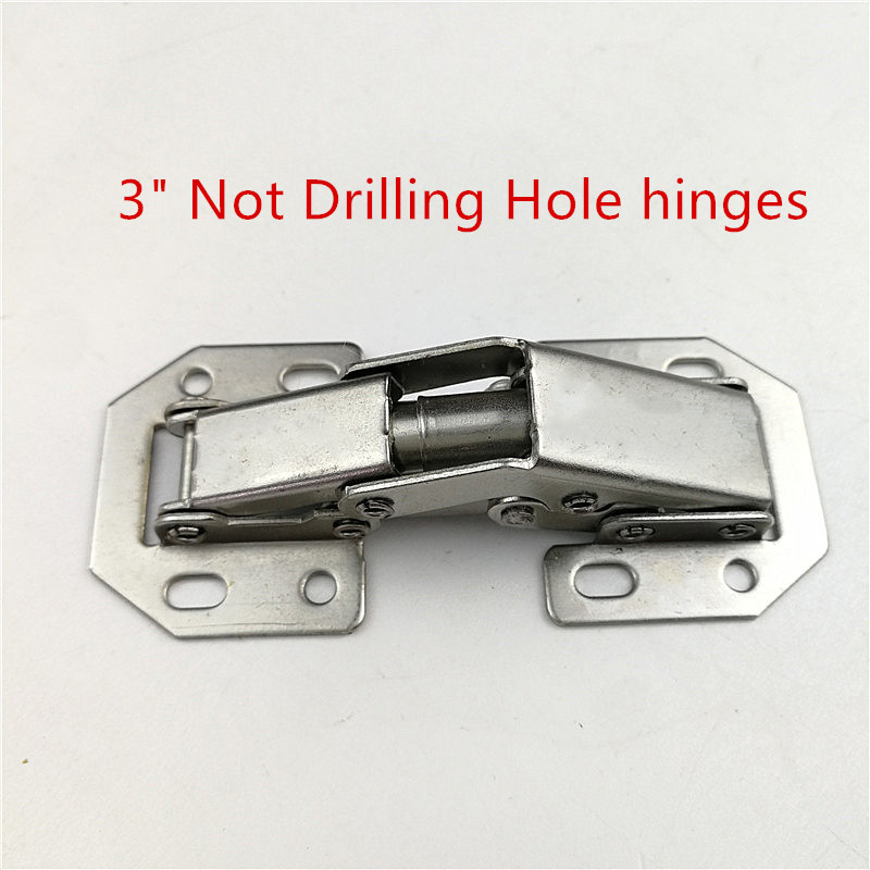 3 Inch 90 Degree Not Drilling Hole Furniture Hinges Bridge Shaped ...