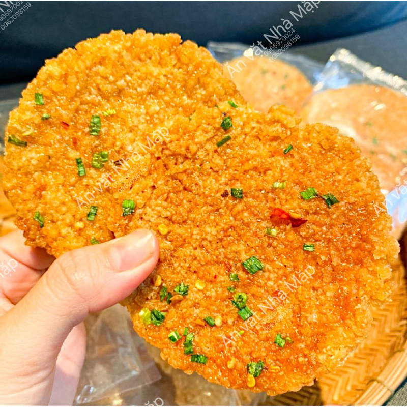 Cơm Cháy Chiên Mắm Hành Ớt giòn rụm thơm ngon [1 Gói 3 miếng]