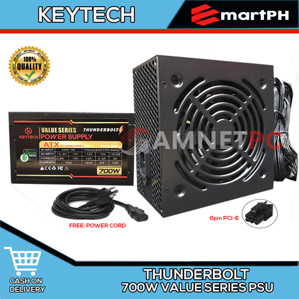 EmartPH Best Buy PC POWER SUPPLY KEYTECH THUNDERBOLT VALUE SERIES BIG
