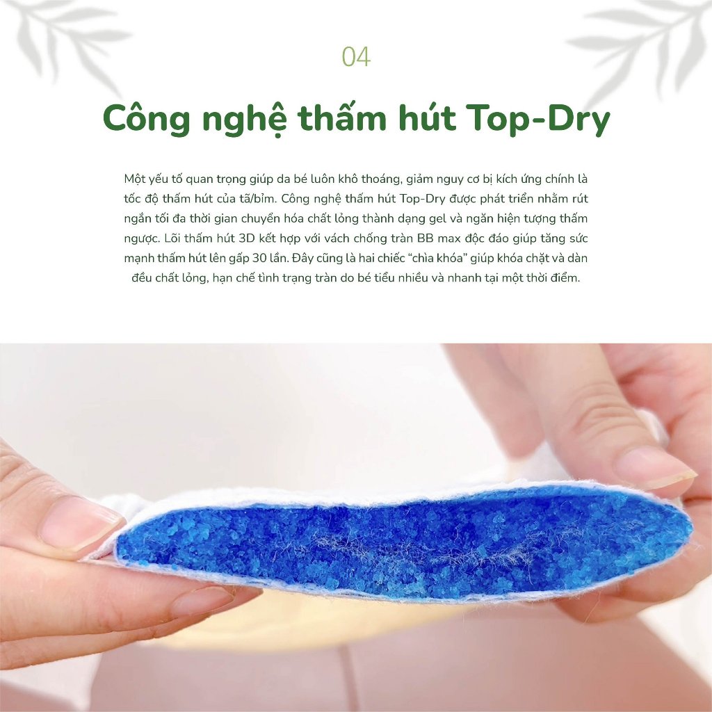 Combo 2 miếng dùng thử BB Nature đủ size cho bé từ 3-25kg