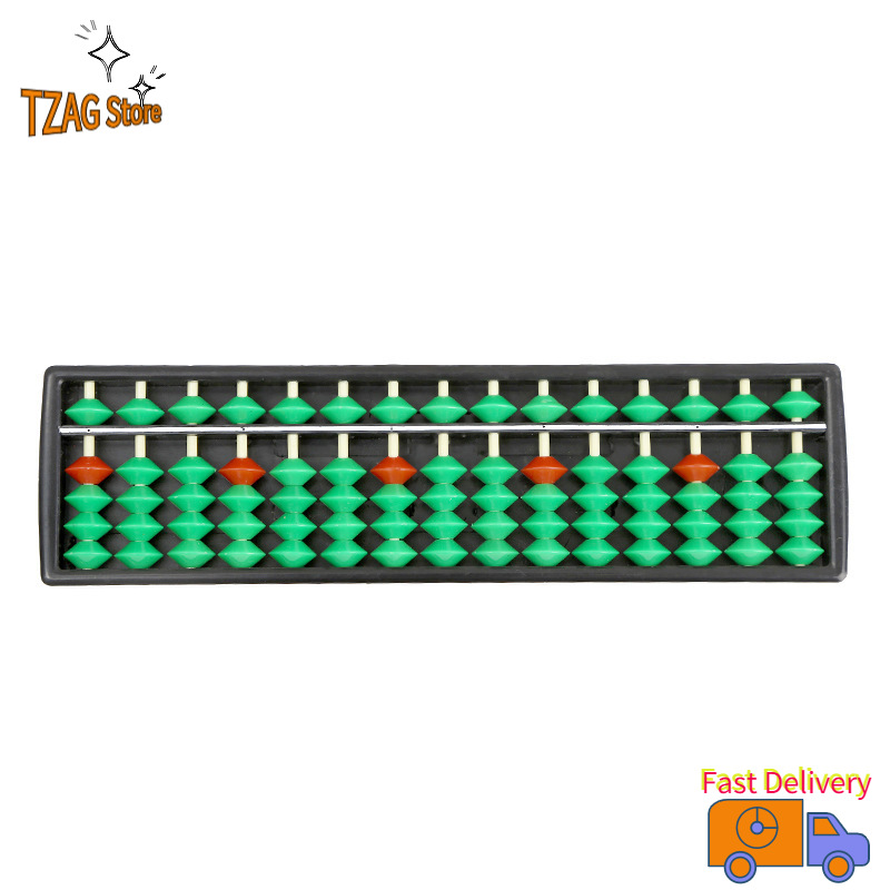 TZAG Kids Abacus 15 Digits Arithmetic Abacus Kids Maths Calculating Tool Teaching Aids Educational Toys For Boys Girls Gifts