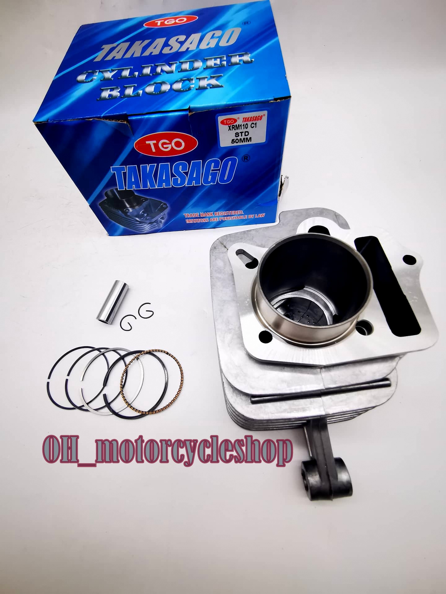 TAKASAGO Cylinder block for XRM110 C1 50mm (w/out gasket same as post