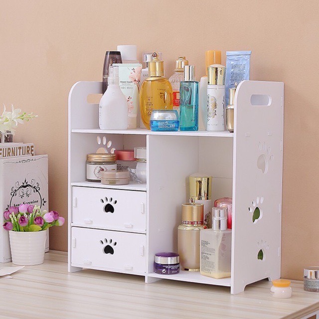 Kệ để mỹ phẩm, kệ đựng mỹ phẩm chân chó