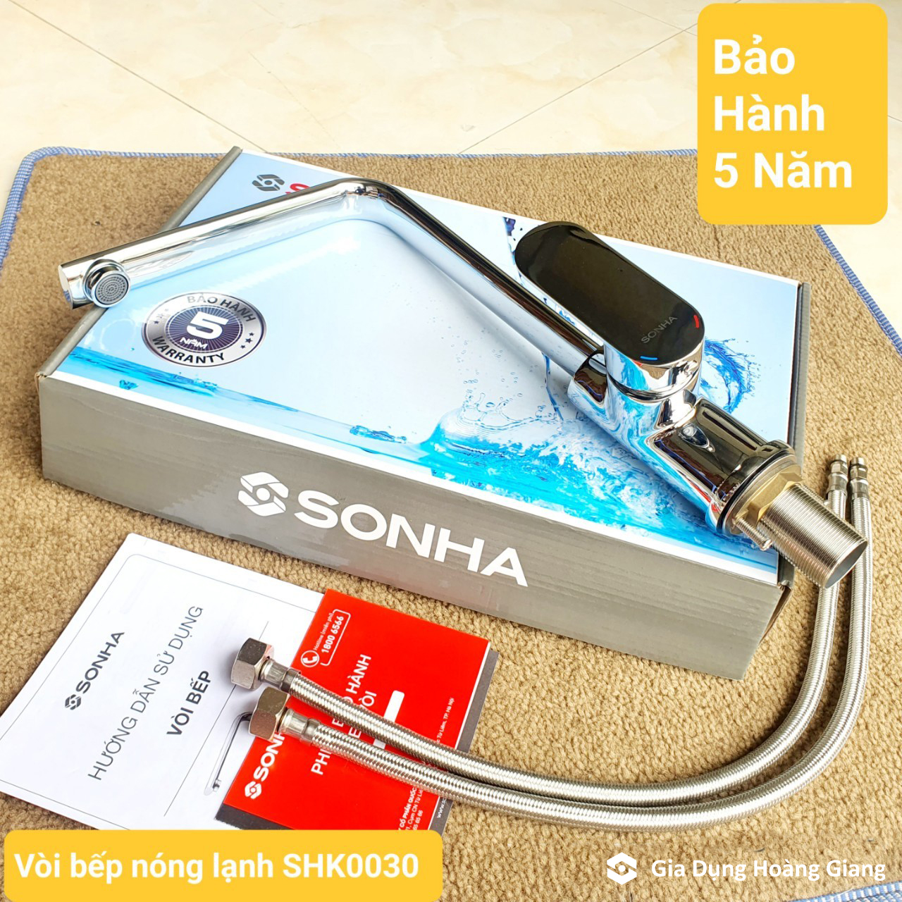 Vòi rửa chén bát nóng lạnh Sơn Hà SHK0030