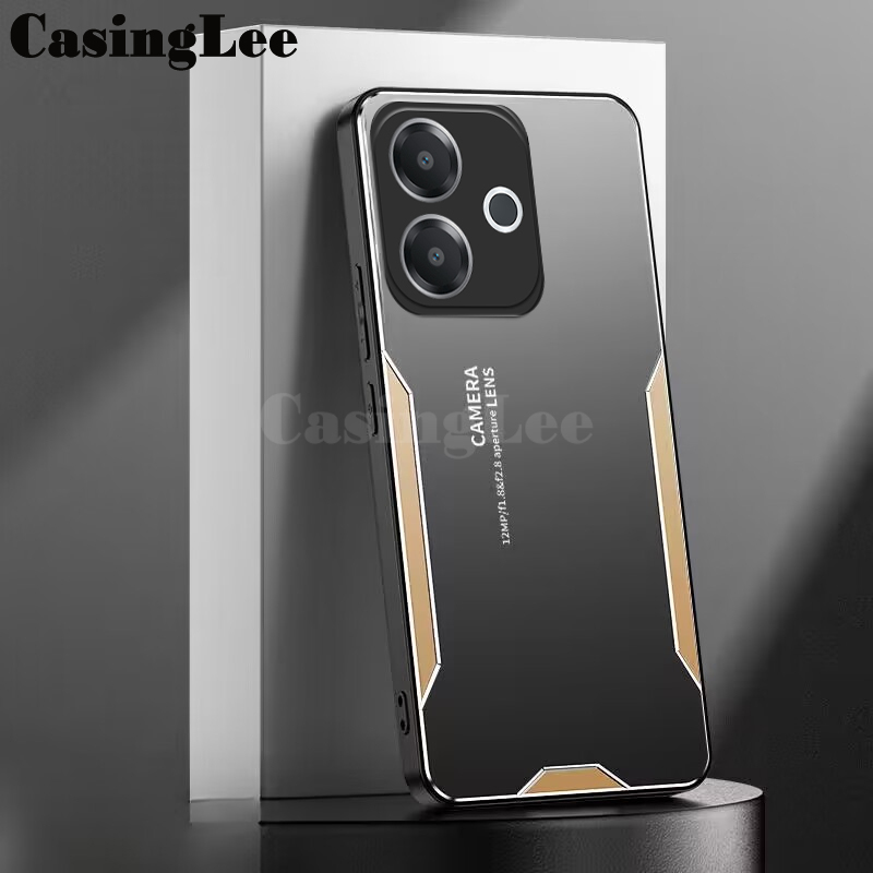 For OPPO A5 Pro 5G Case Aluminum Metal Matte Cover Soft Silicone Frame Camera Protection Cover For For OPPO A5 Pro Back cover Phone Cases.
