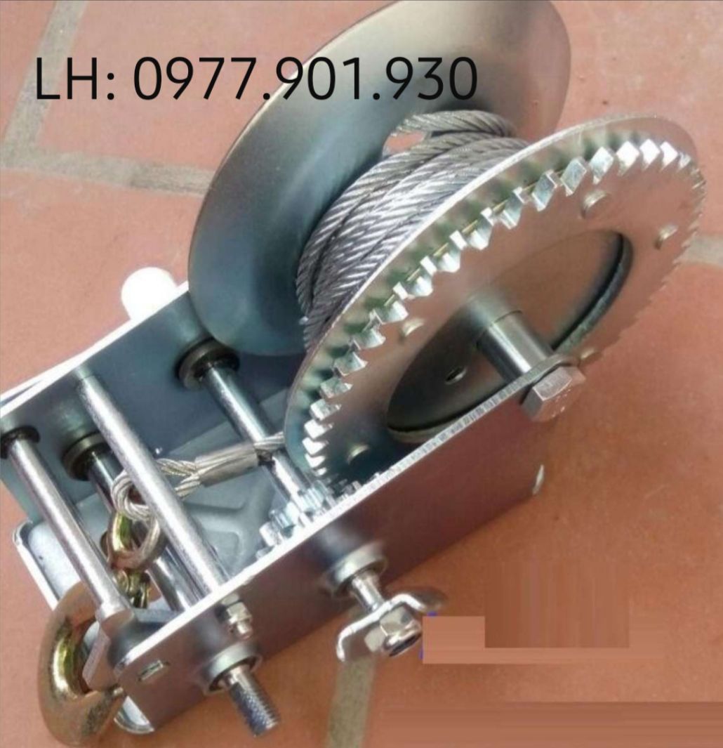 Tời, tời quay tay 1000lbs tải trọng 500 kg