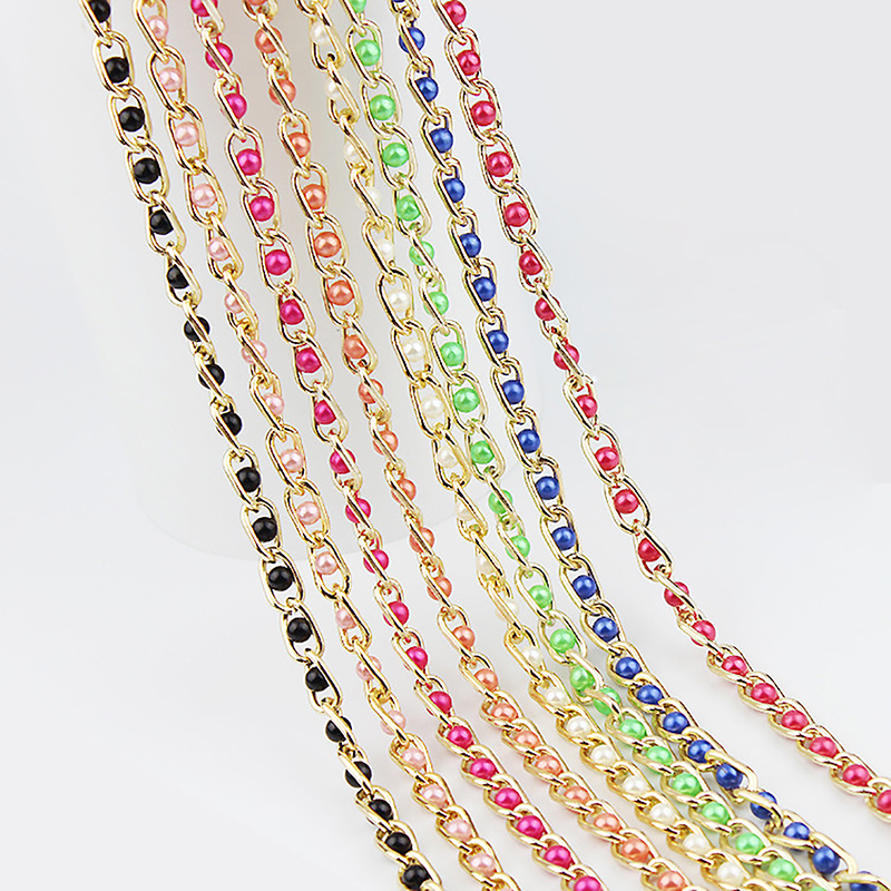 Women's Dress Accessories Waist Chain Metal Chain Solid Pearl Versatile Apparel QUANYIN. 