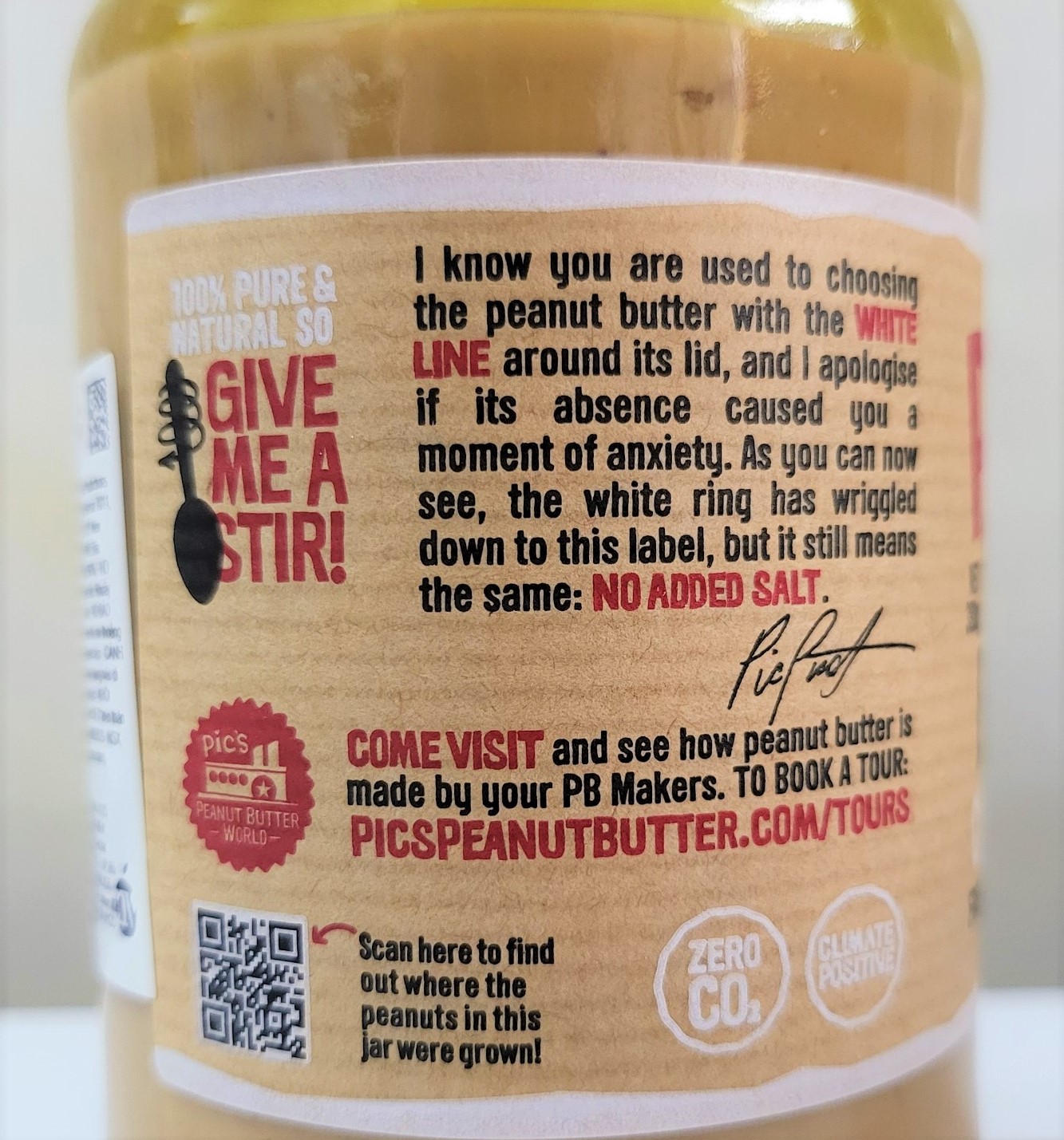 [LỌ LỚN 380g - NẮP ĐEN] BƠ ĐẬU PHỘNG LẠT [New Zealand] PICS (No salt) Peanut Butter Crunchy (nvt)