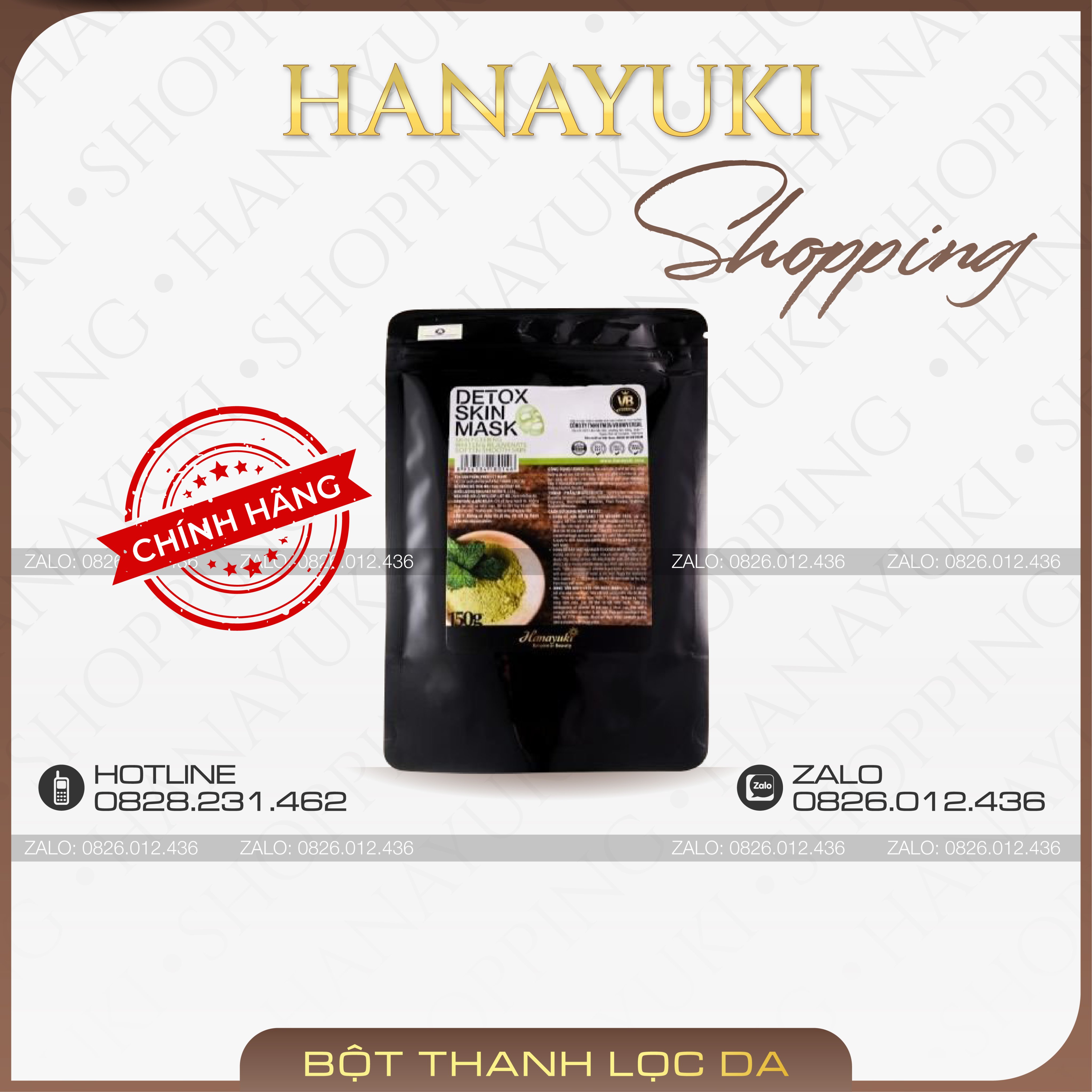 [HCM]Bột Detox Thanh lọc Da Hanayuki