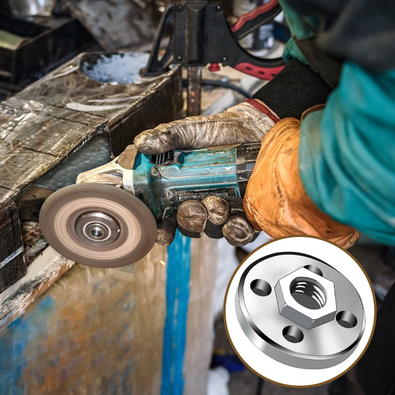Manooby lục giác đai ốc có đế cho đĩa máy xay góc thay đổi nhanh chóng đai ốc có đế khóa cho loại 100 Máy xay góc dụng cụ điện phụ kiện