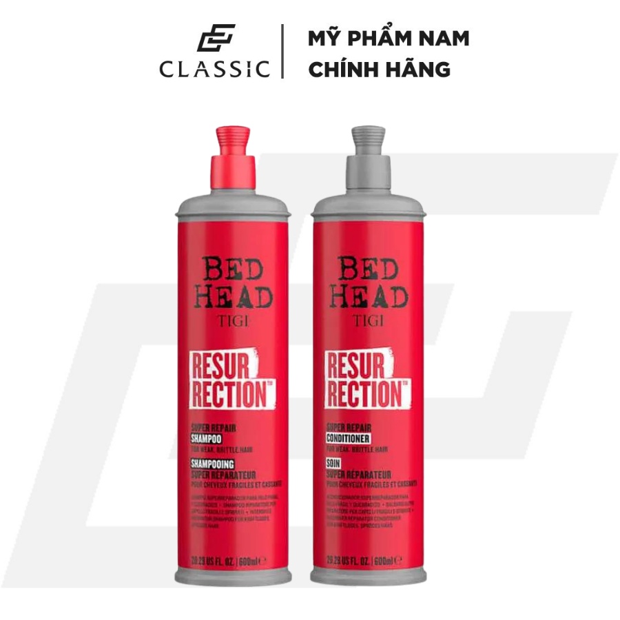Bộ dầu gội xả tigi đỏ resurrection 970ml