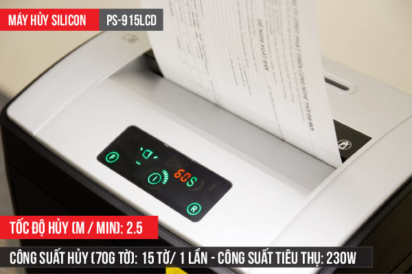 Máy hủy tài liệu Silicon PS-915LCD