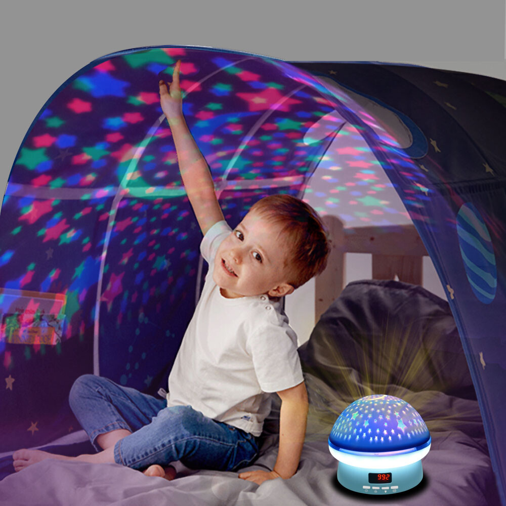 ใหม่ Galaxy โปรเจคเตอร์ Starry Sky หมุน LED เห็ด Night Light Planetarium ห้องนอนเด็ก Star Night Lights Moon Light Lamp