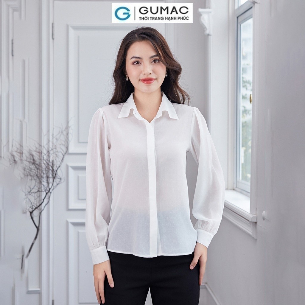 Áo sơ mi nữ căn bản thời trang GUMAC AD12011