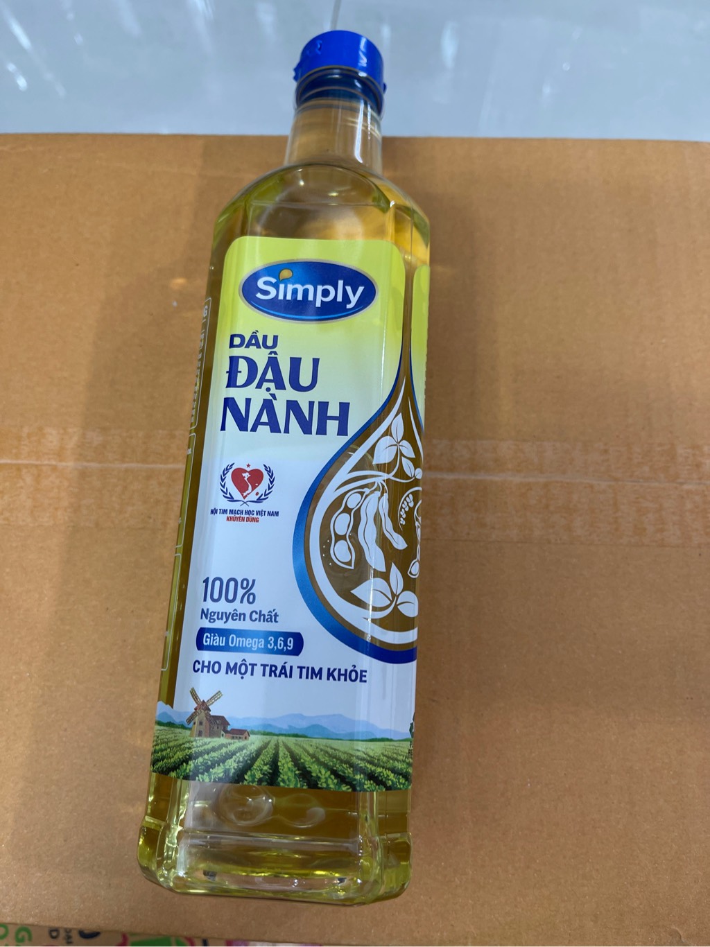 Dầu đậu nành nguyên chất Simply chai 1 lít Simply 1Lít