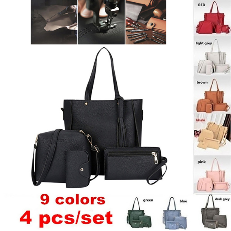%E3%80%90Be%20worth%E3%80%91%209%20Colors%20Ladies%20Leather%20Bag%20Set%204pcs%20Shoulder%20Bag%20Handbag%20Messenger%20Bag%20Set%20Mall%20-%20Image%203