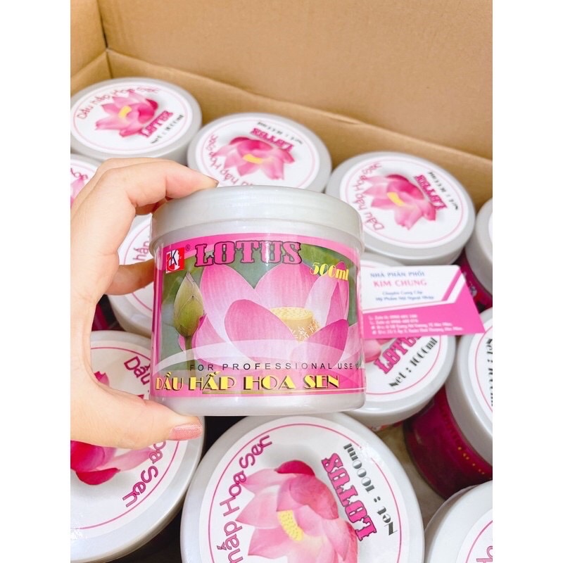 Hấp dầu ️ Ủ tóc Hoa sen LK (500ml, 1000ml)