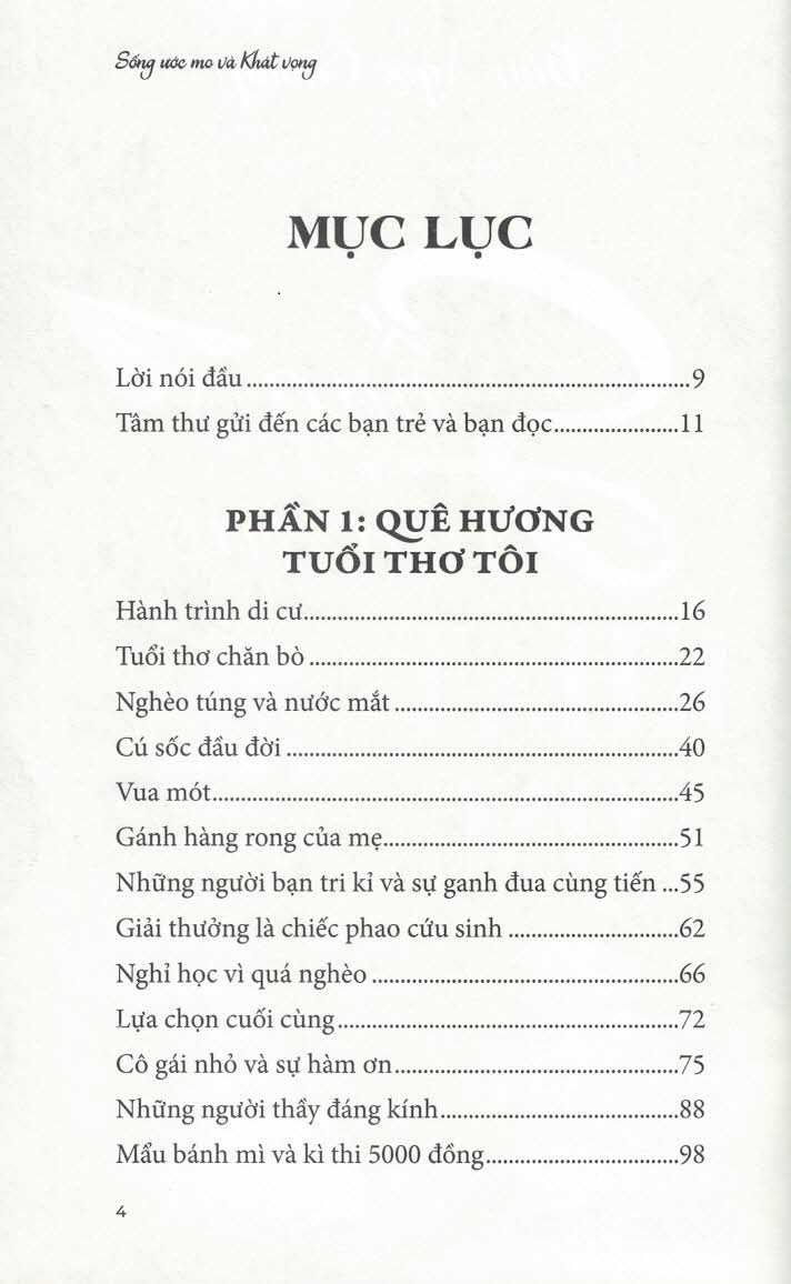 Sống ước mơ và khát vọng