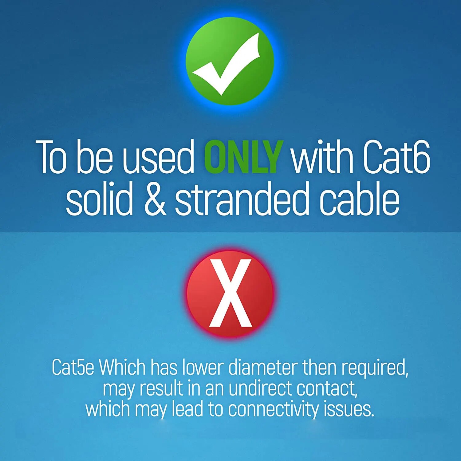 Zoerax RJ45 Cat6 Pass Through Connectors, Assorted Colors, EZ To Crimp Modular Plug For Solid Or Stranded UTP Network