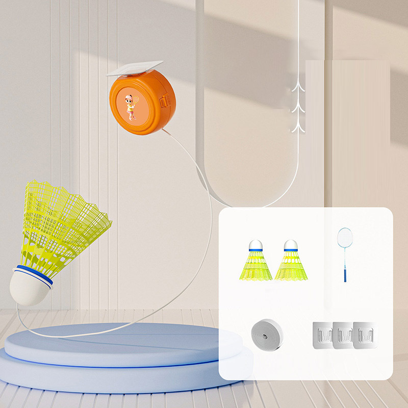 Badminton trainer, indoor and outdoor children, adult single trainer, one person play elastic slalco, badminton